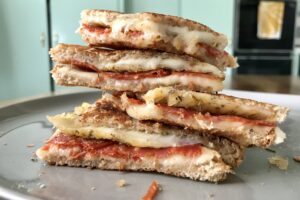 Cannabis Pepperoni Pizza Grilled Cheese