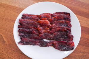 Cannabis Candied Bacon - take your tailgating snacks to a whole new level! | laurengaw.com/lifeabovetheclouds