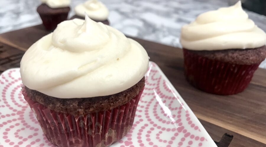 Cannabis Red Velvet Cupcakes with Cream Cheese Frosting - A little something special for your Valentine | laurengaw.com/lifeabovetheclouds