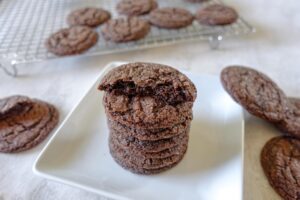 Chewy Chocolate Cannabis Crinkle Cookies