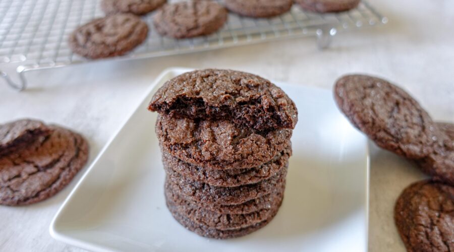 Chewy Chocolate Cannabis Crinkle Cookies