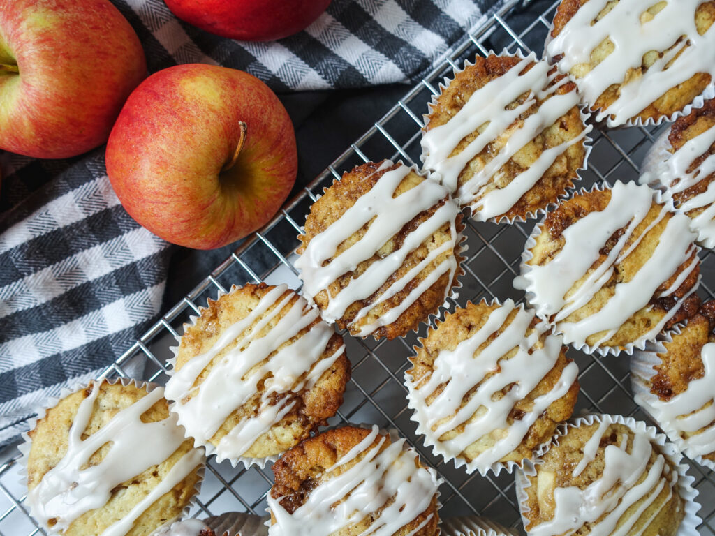Cinnamon Swirl Apple Muffins || Life Above the Clouds