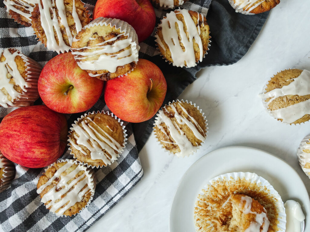 Cinnamon Swirl Apple Muffins || Life Above the Clouds